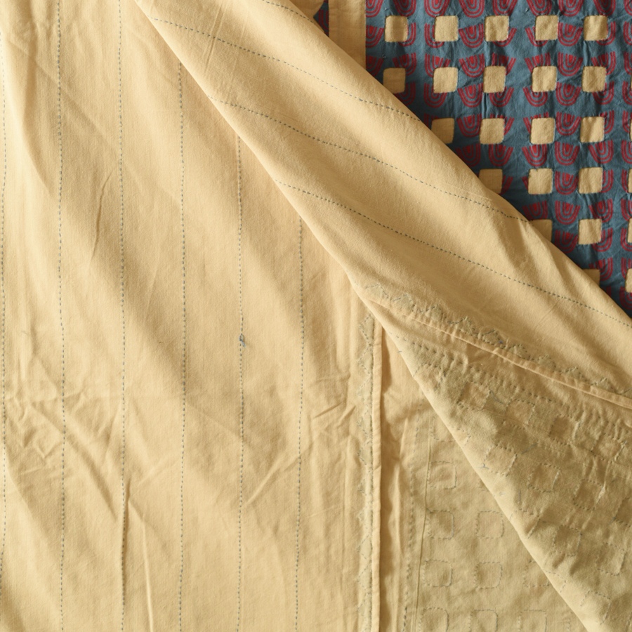 Embroidered & Applique Cotton Double Bedcover