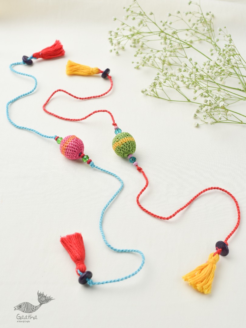 Rakhi Suraj Multicolour Beads (Set of 2)