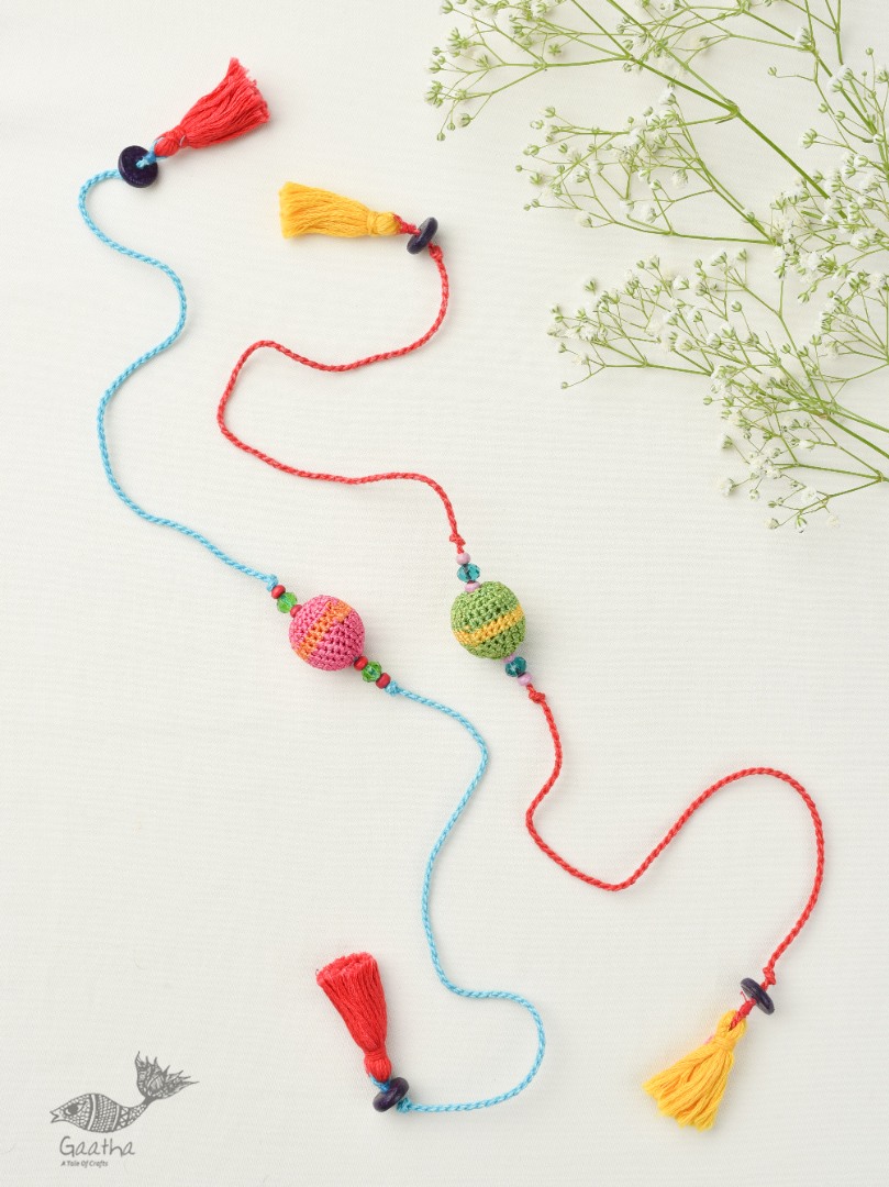 Rakhi Suraj Multicolour Beads (Set of 2)