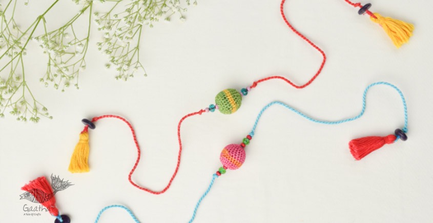 Rakhi Suraj Multicolour Beads (Set of 2)