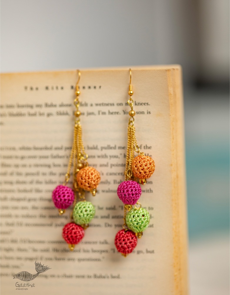 shop online Crochet handcrafted Swing Earrings