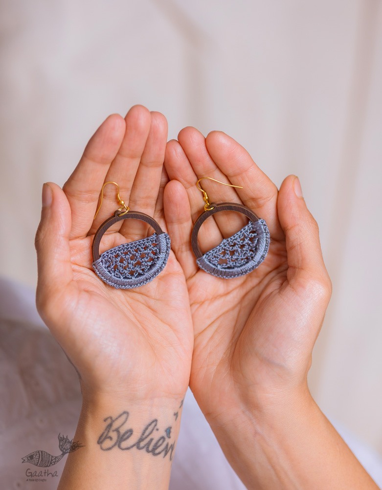 shop online Crochet handcrafted Swing Earrings