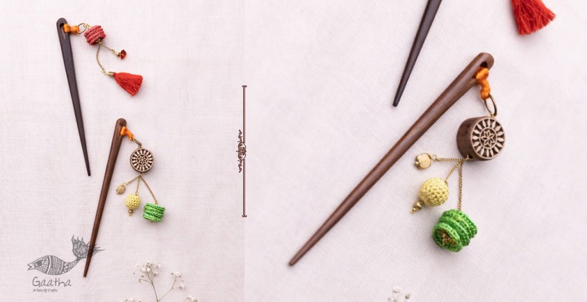 shop Crochet & Block Hair Sticks (Pair)