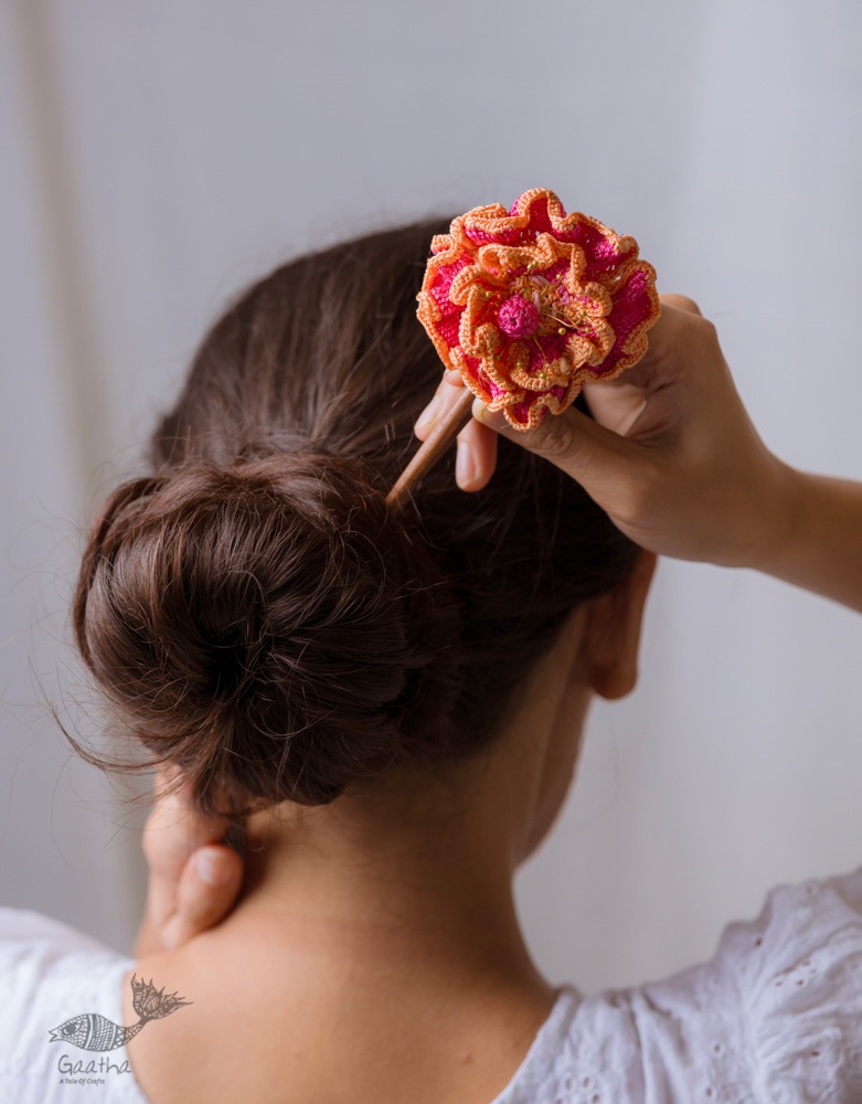 shop Hair Stick - Pink Poppy  