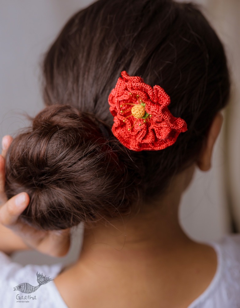 shop Hair Stick - Red Poppy 