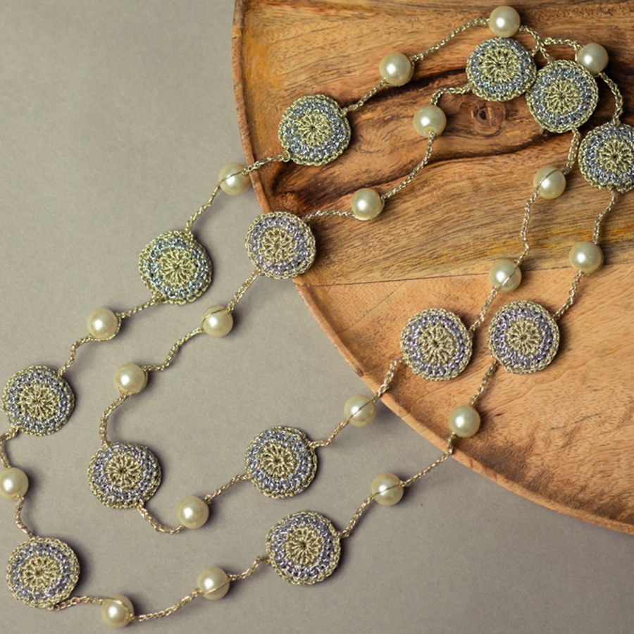 shop Crochet Necklace - Nakshatra Necklace ~ Shimmer