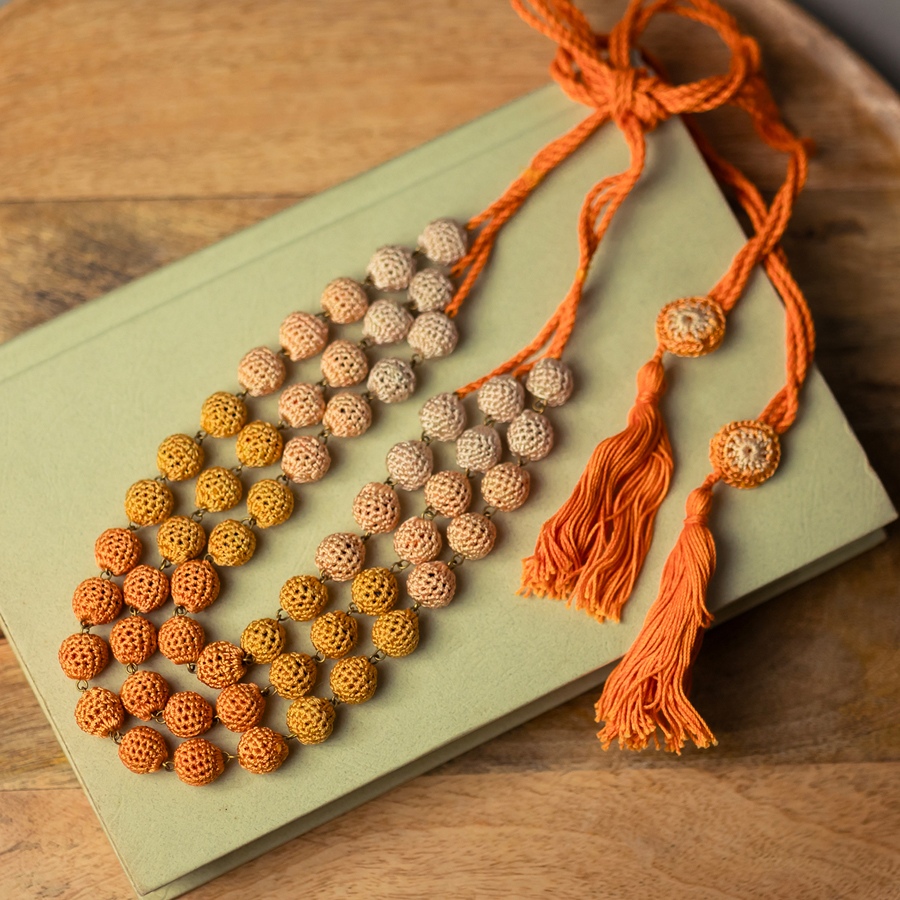 shop Crochet Necklace - Mausam Necklace ~ Peach
