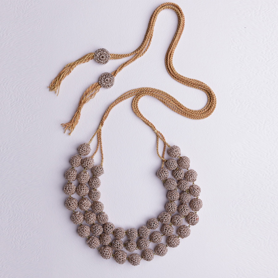 shop Crochet Necklace - Aadya Necklace ~ Rose Gold