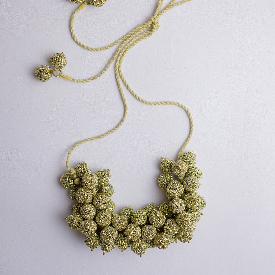 shop Crochet Necklace - Devi Necklace ~ Gold