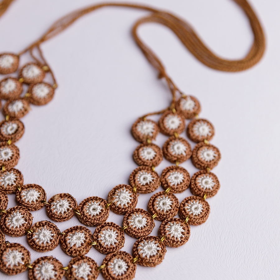 shop Crochet Necklace - Mausam Necklace ~ Earth