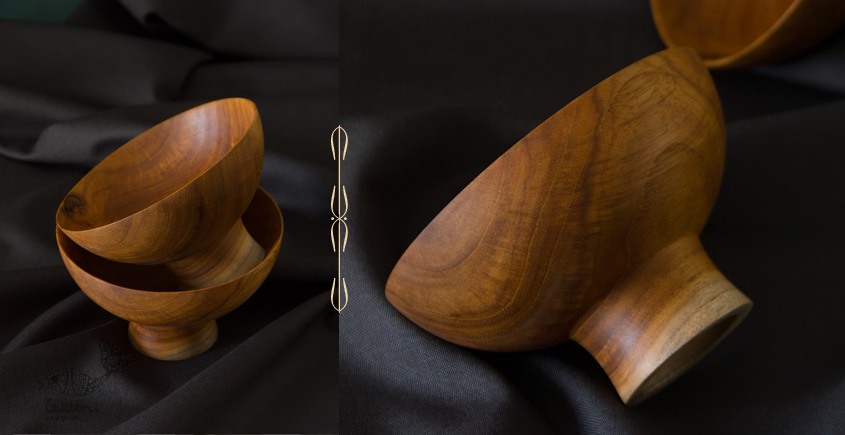 shop Teak Wood Bowl ( Set of Two)