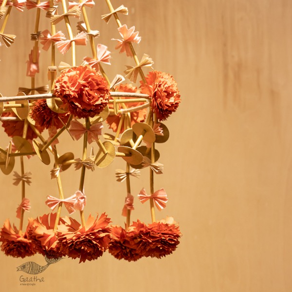 designer decorative Marigold flower hanging jhoomar