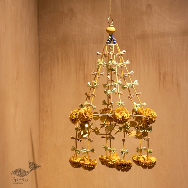 designer decorative Marigold flower hanging jhoomar