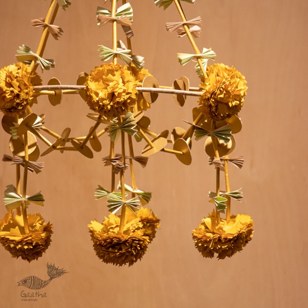 designer decorative Marigold flower hanging jhoomar