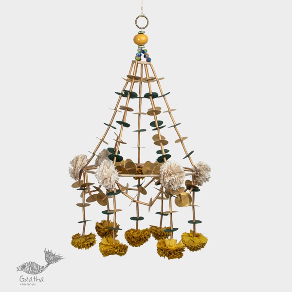 designer decorative Marigold flower hanging jhoomar