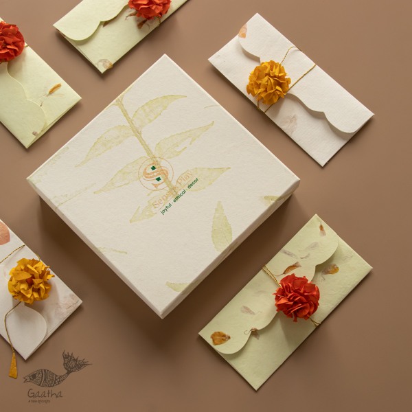 designer decorative Marigold flower Envelopes