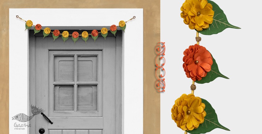 designer decorative Marigold flower hanging Toran