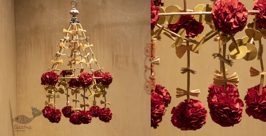 designer decorative Rose flower hanging jhoomar