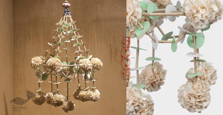 designer decorative Rose flower hanging jhoomar