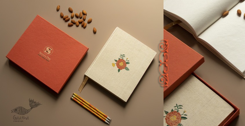 designer diary with handmade paper