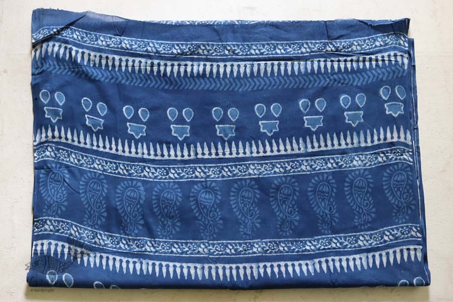 अश्विन ✻ Indigo Dabu ✻ Cotton Saree - 18