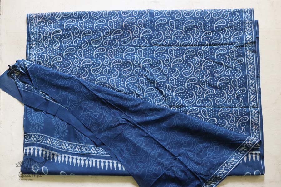 अश्विन ✻ Indigo Dabu ✻ Cotton Saree - 18