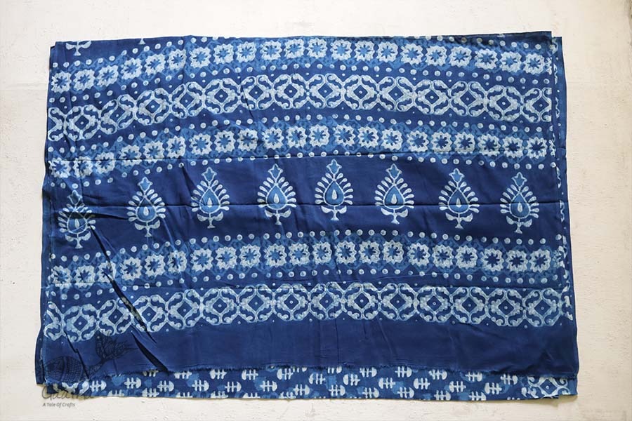 अश्विन ✻ Indigo Dabu ✻ Cotton Saree - 19