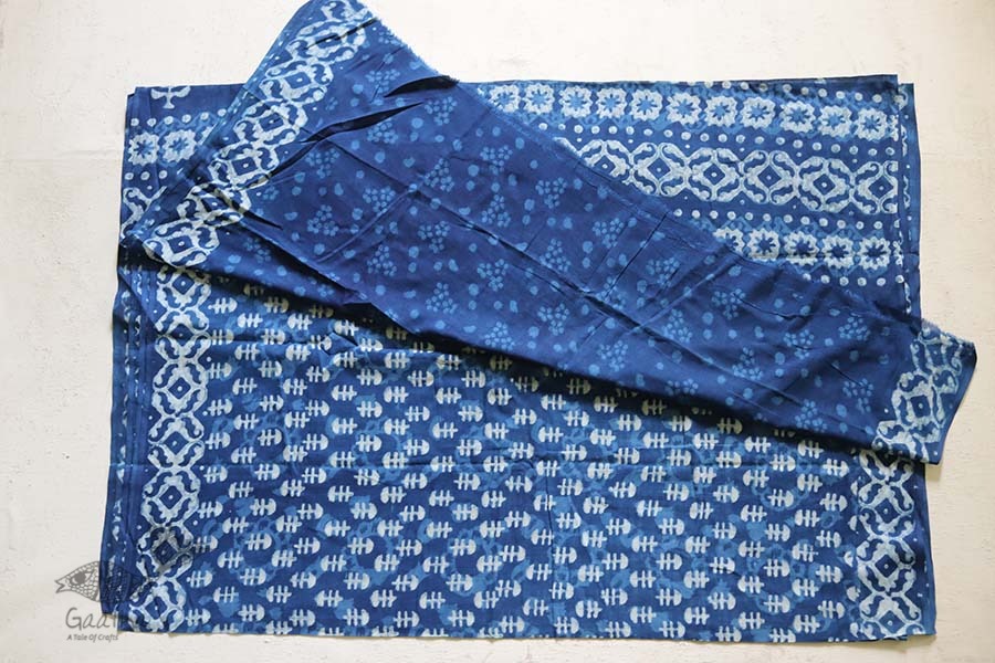 अश्विन ✻ Indigo Dabu ✻ Cotton Saree - 19