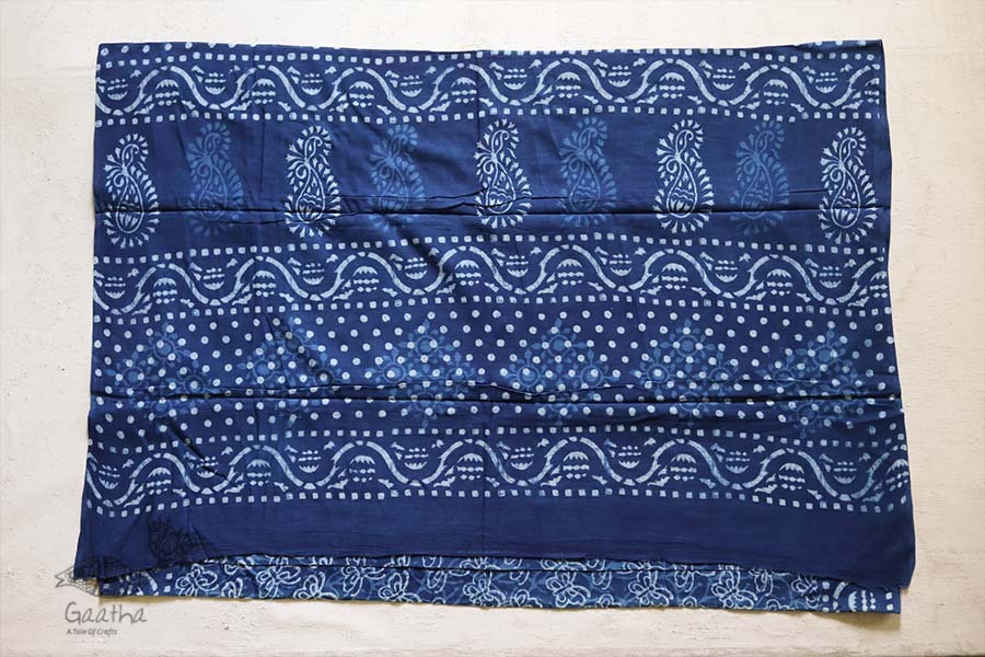 अश्विन ✻ Indigo Dabu ✻ Cotton Saree - 21