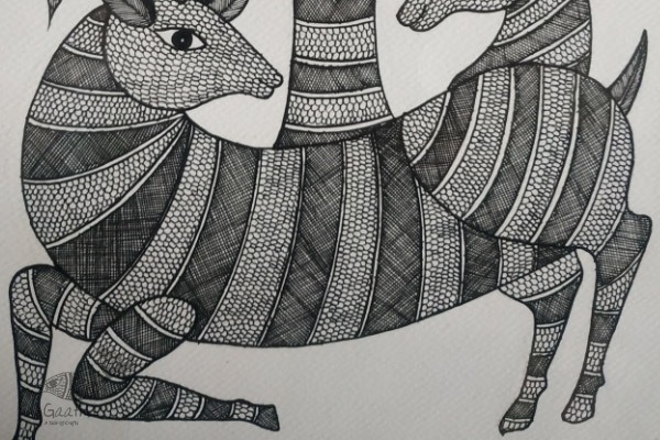 three dears- Gond aert