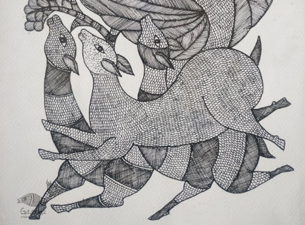 Gond art india - bird