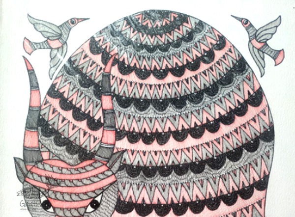 Gond Art- cow