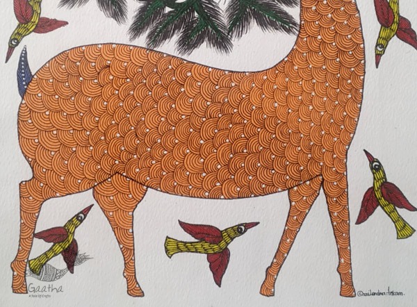 Gond art india- hiran