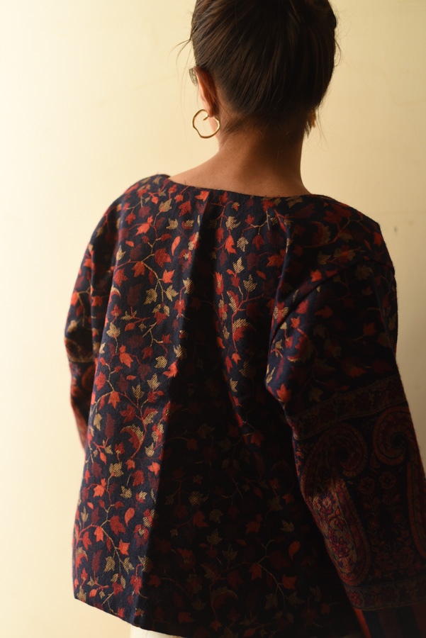 shop stitched woolen Navy Blue Jacket