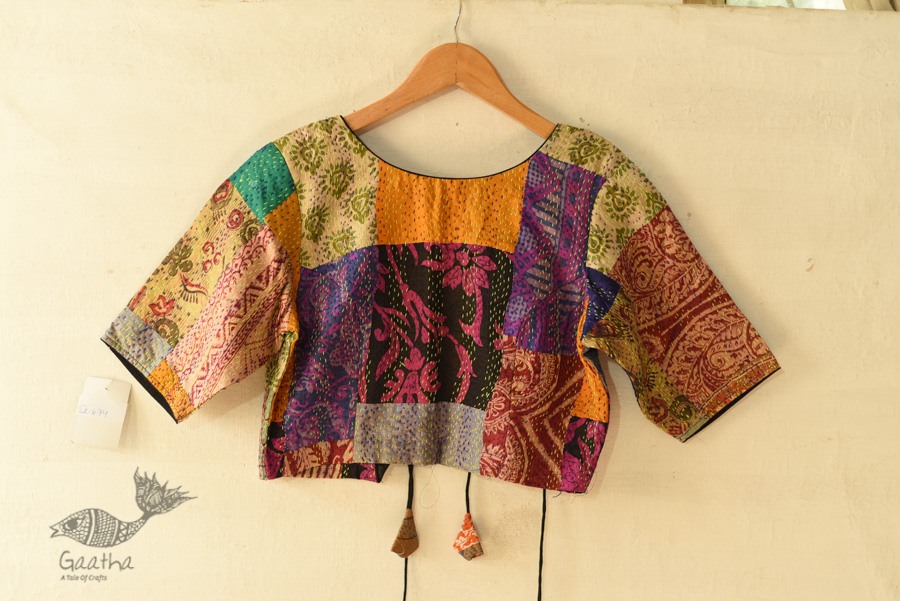 Stitched Embroiderer Silk Blouse