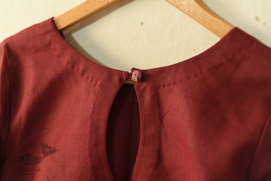 kantha silk cotton blouse stitched