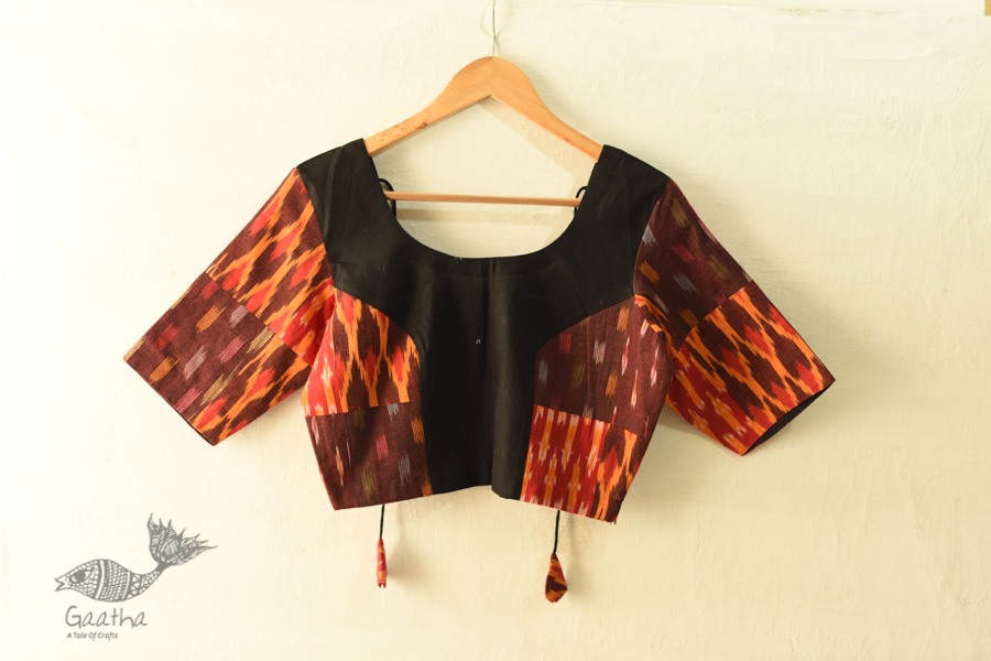 cotton blouse stitched - Ikat