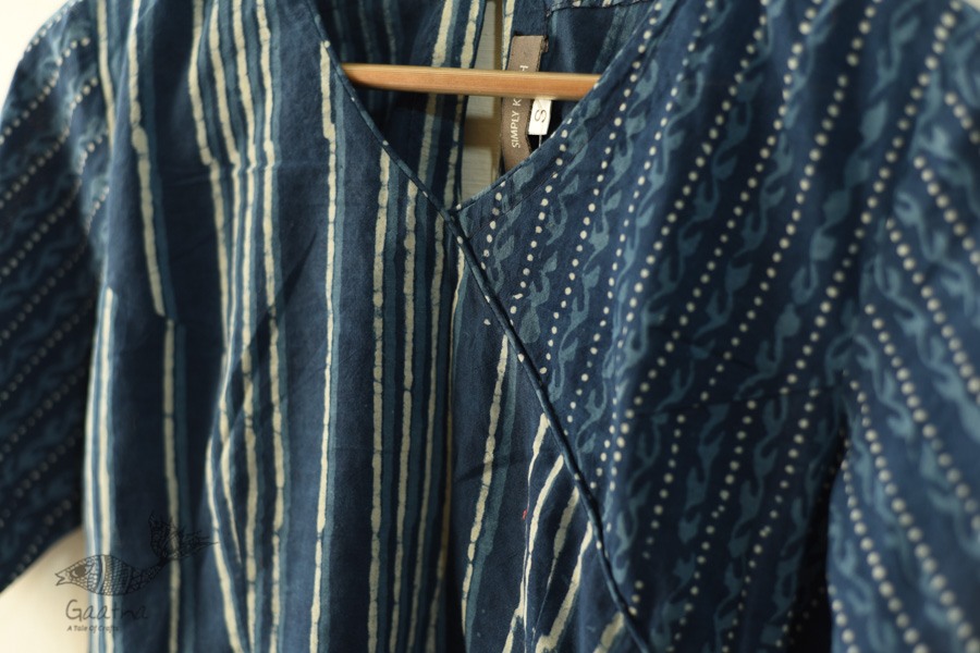 Dabu Block Printed Stitched Cotton Blouse
