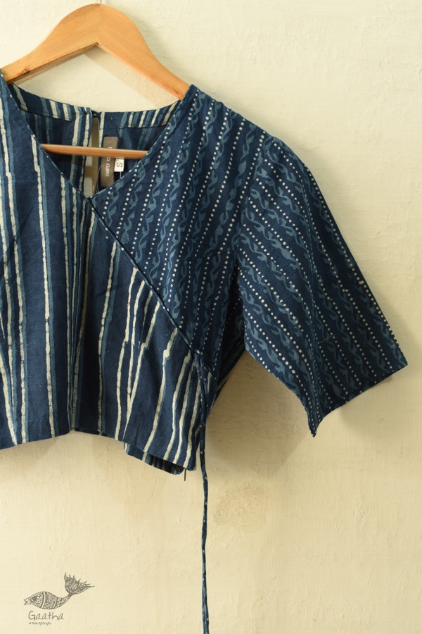 Dabu Block Printed Stitched Cotton Blouse