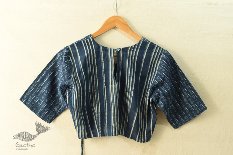 Dabu Block Printed Stitched Cotton Blouse