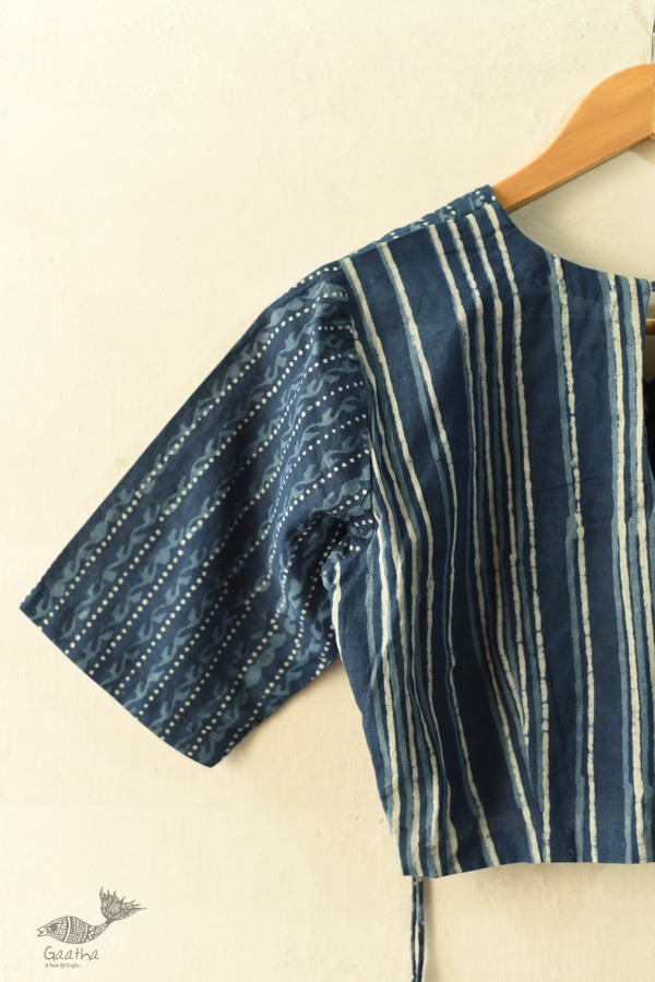 Dabu Block Printed Stitched Cotton Blouse