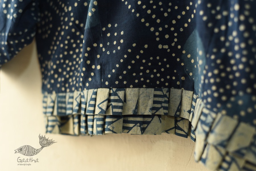 Dabu Block Printed Stitched Cotton Blouse