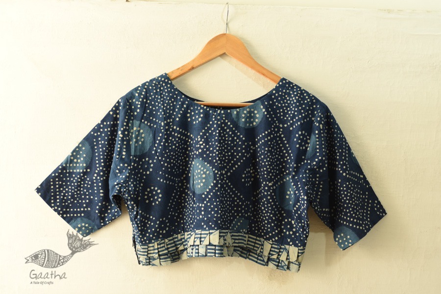 Dabu Block Printed Stitched Cotton Blouse