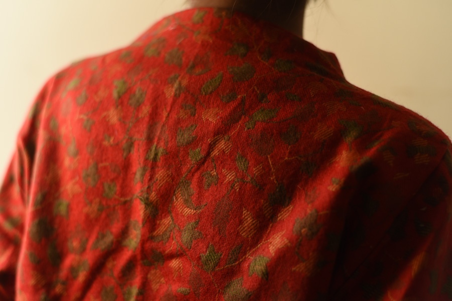 shop Handloom Woolen Jamavar crop Jacket