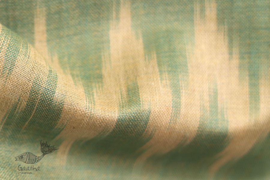 अर्क ✽ Handloom Cotton Linen Ikat Dupatta ✽ E
