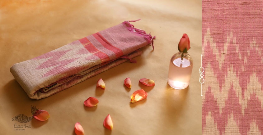 अर्क ✽ Handloom Cotton Linen Ikat Dupatta ✽ H