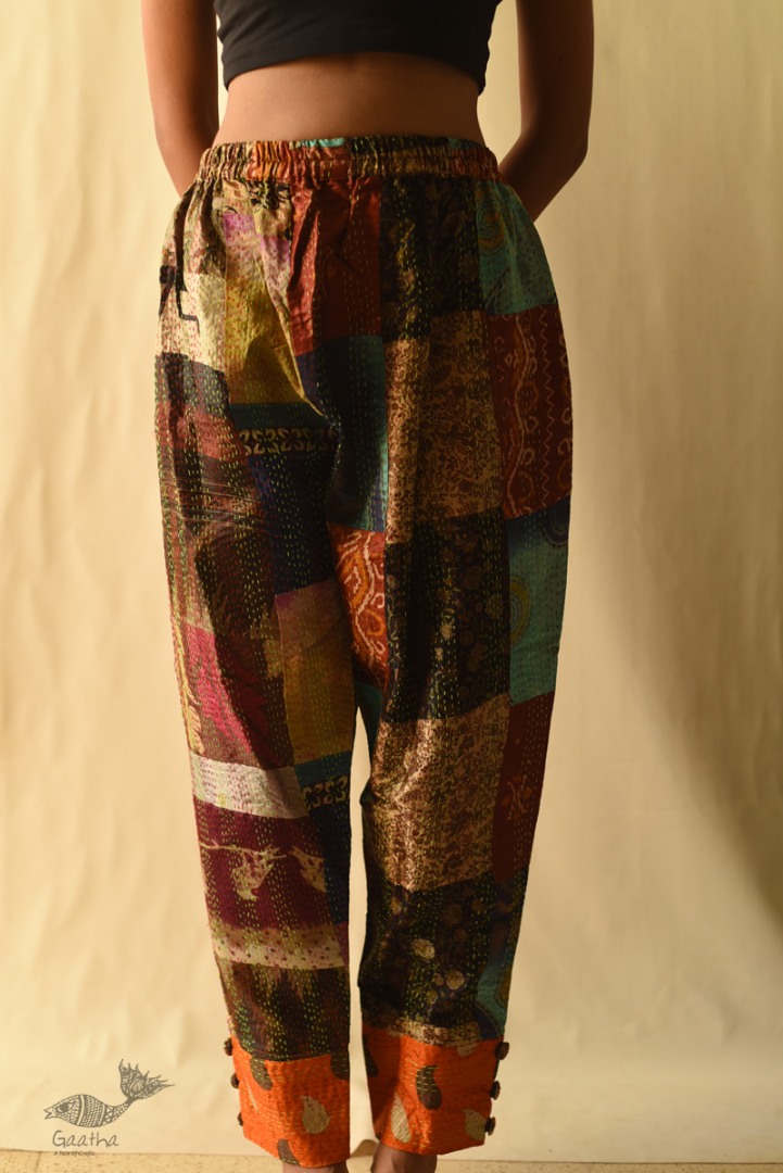 kantha silk pant