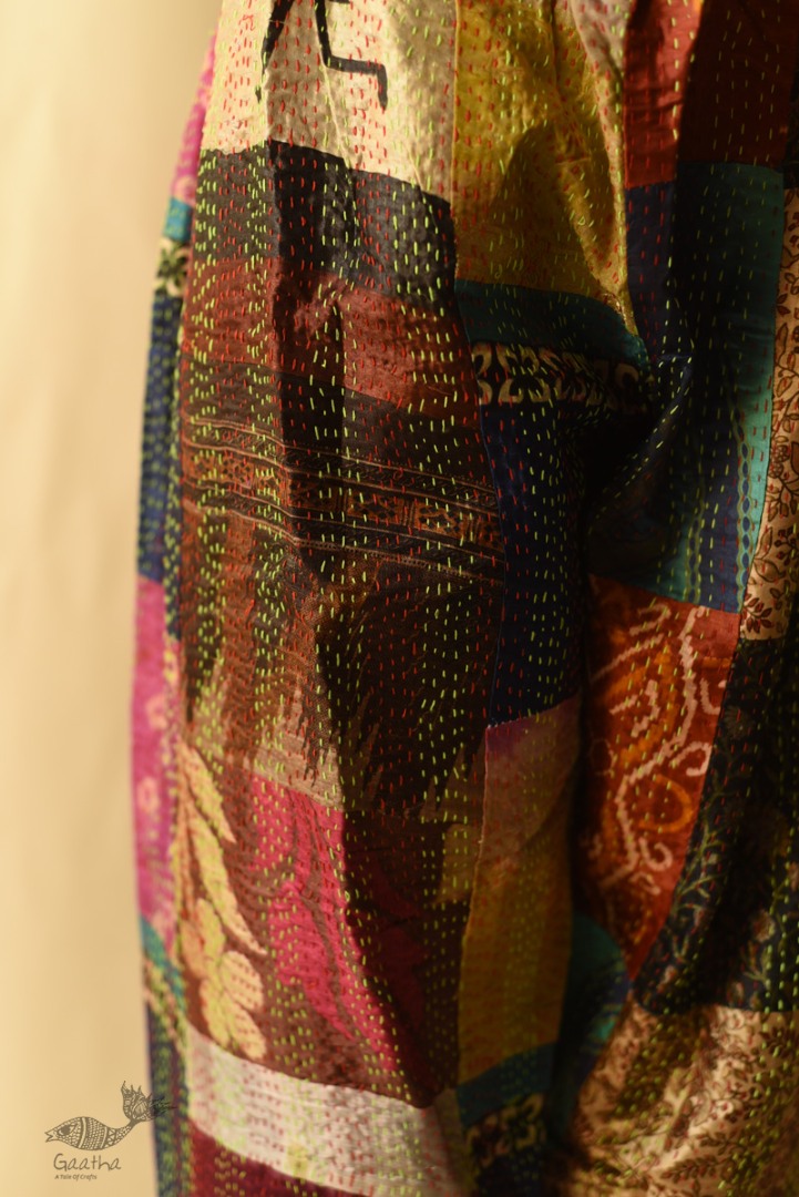 kantha silk pant