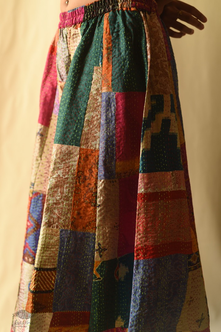 Vintage Silk Kantha Kali Palazzo