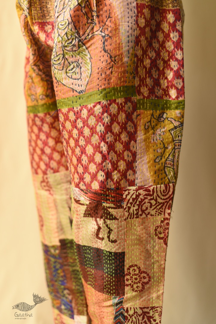 Vintage Silk Kantha Stitched Pant